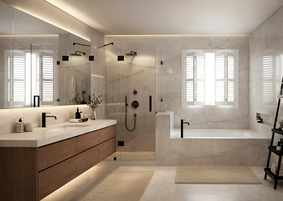 bathtub shower — ERAZO HOME custom bath Atlanta GA