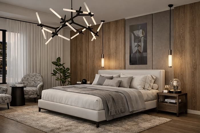 Custom bedroom cabinetry and walk-in closet design by ERAZO HOME Atlanta