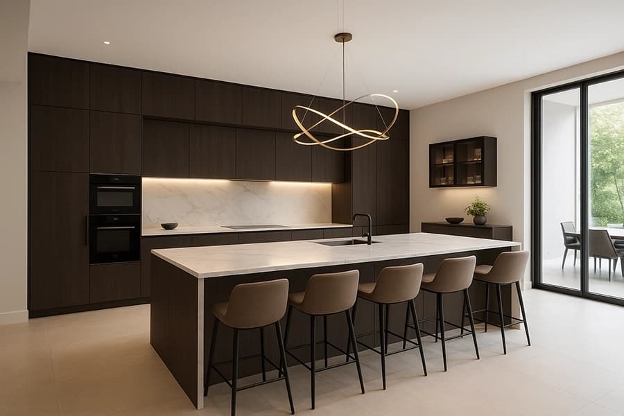 cabinets kitchen island — ERAZO HOME custom kitchen Atlanta GA