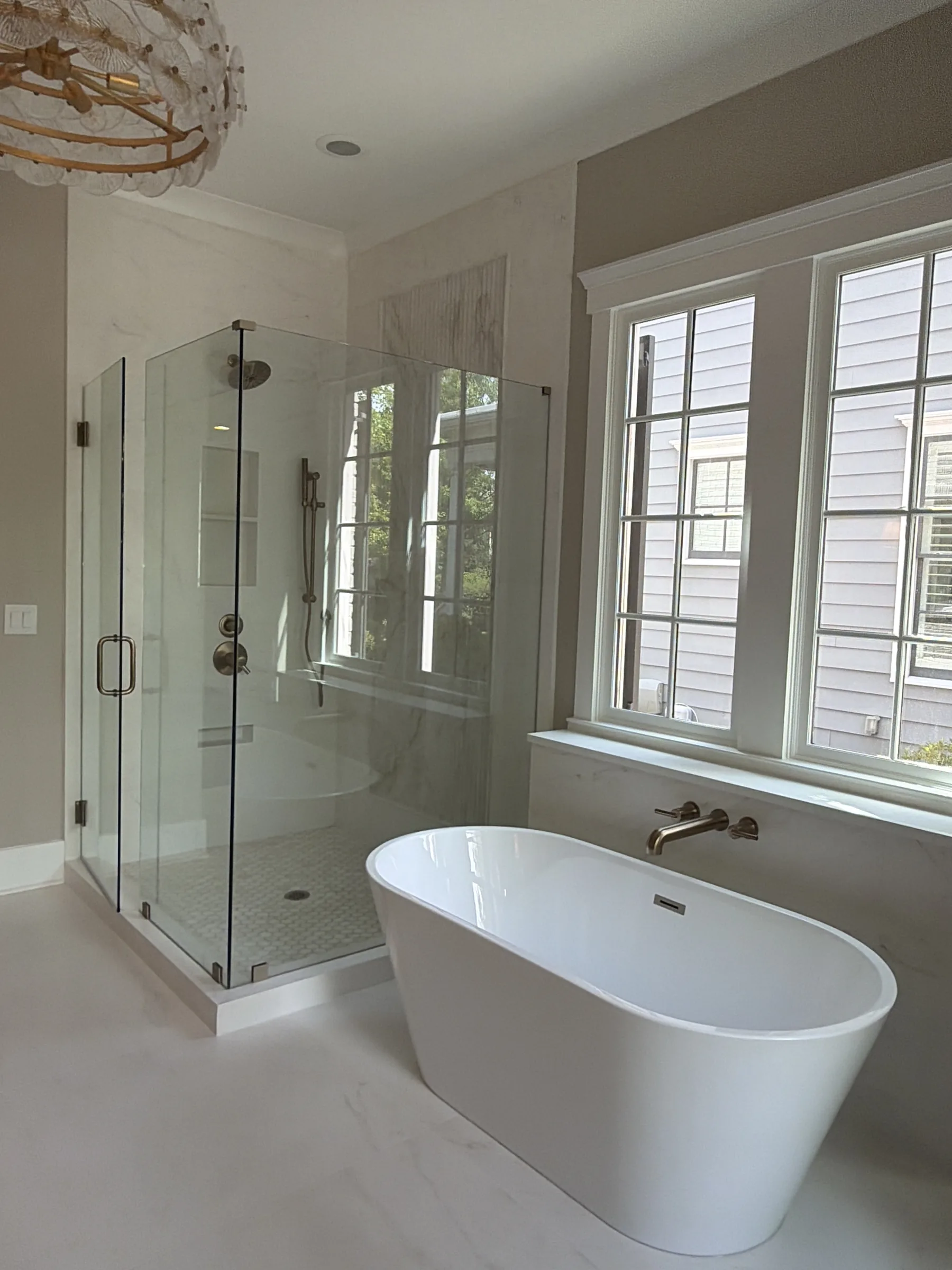 Skylit Primary Bath — ERAZO HOME custom bath Atlanta GA