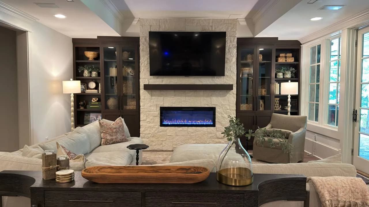Fireside Built-Ins — ERAZO HOME custom décor Atlanta GA