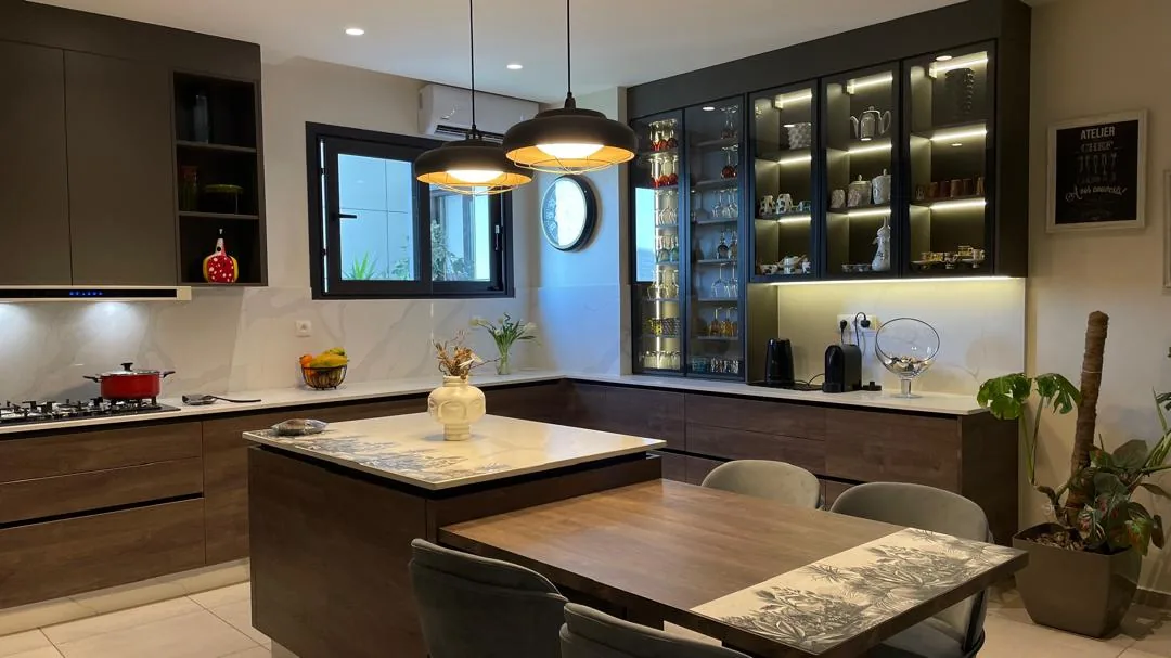 Modern Matte Black Kitchen — ERAZO HOME custom kitchen Atlanta GA